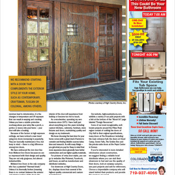 Gazette Article Featuring High Country Doors!
