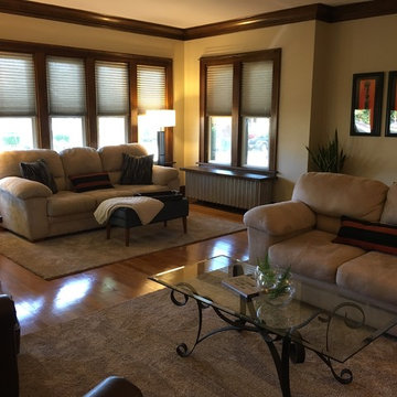1920s Bungalow Living Room gets Transitional Update