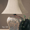 Silver Leaf With Brown Glaze Xander Table Lamp