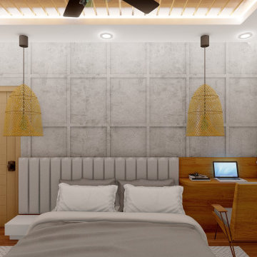 Eclectic Master Bedroom Renovation in Wimbledon