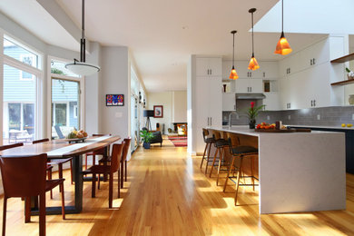 Dining room - dining room idea in Raleigh