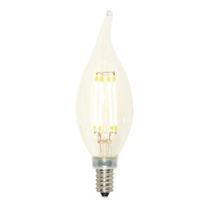 Westinghouse Lighting 4316900 60W Equivalent B11 Dimmable Clear Filament LED Light Bulb with Medium Base Single Pack,