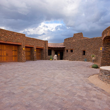Natural Schist Stone House