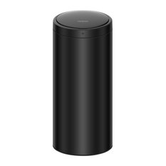 13 Gallon Stainless Steel Automatic Round Trash Can, Motion Sensor, Black