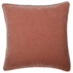 StyleCraft - Dann Foley-Sincere-Chenille Pillow-24" x 24"-Salmon Pink - Cozy up your living room or bedroom with this Sincere Collection throw pillow. Infused with the timeless style of Dann Foley, this plush pillow boasts a warm and inviting feel. Its rich chenille and duck feather cotton filling offer unrivaled comfort that easily complements your interior design while adding a touch of personalized charm.