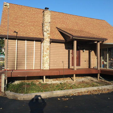 Log Cabin Vinyl Siding Remodel in York Springs PA 17372
