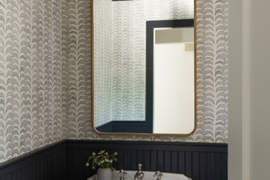 Photo of a traditional cloakroom in San Francisco with a dado rail.