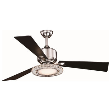 Vaxcel - Clara 1-Light Ceiling Fan in Contemporary Style 17 Inches Tall and 52