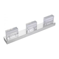Contemporary Led Bathroom Mirror Light Fixture 3 Lights Vanity - Bathroom Vanity Lighting