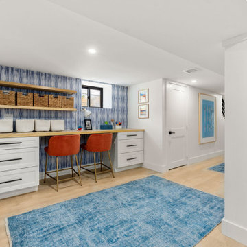 Manchester-By-The-Sea Basement Playroom and Attic Guest Suite