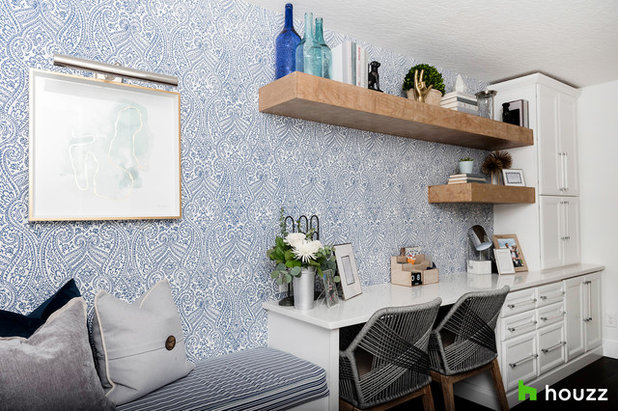 Transitional Home Office by Motivo Home