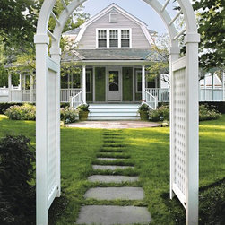 Standard Spindle Top Garden Arbor in Osterville, MA - Pergolas