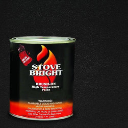 Metallic Black Brush-On Stove Paint 1 Pint - Paint