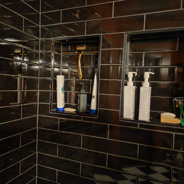 Black & White Checkered Bathroom Remodel