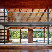 Basement open to below view to outside