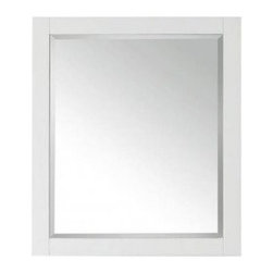 AVANITY 14000-M28-WT BROOKS MODERO TRIBECA MIRROR - 28 INCH WHITE - Bath Products