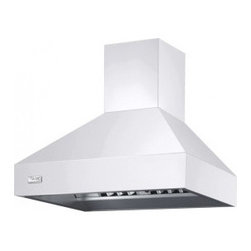 Viking 42" Wall Mount Chimney Range Hood, White | VCWH54248WH - Range Hoods And Vents