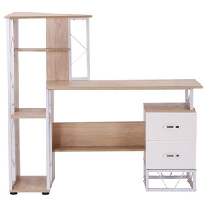 Sauder Beginnings Corner Computer Desk Cnc In Cinnamon Cherry