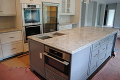 Speed oven clearance in island