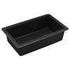 Karran Undermount Quartz 32" Single Bowl Kitchen Sink Kit, Black