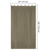 LAGarden 54"x108" Outdoor Privacy Curtain Panel Tab Top UV30+ Patio Lanai