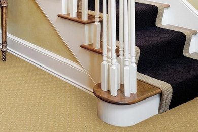 Inspiration for a transitional staircase remodel in Other