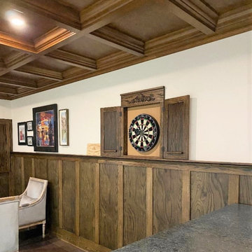Basement with English Pub design