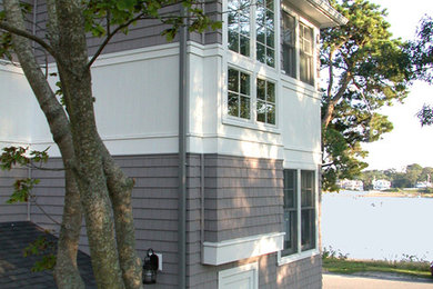 Beach style exterior home photo in Boston