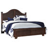 Progressive Furniture Diego Arched Bed, Espresso Pine, King