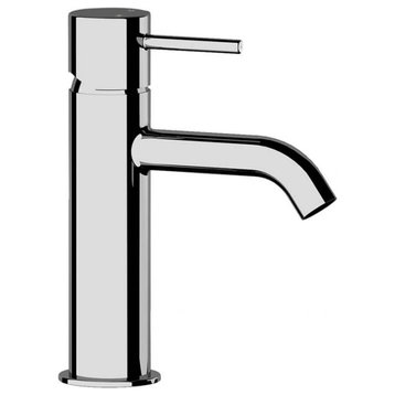 Chrome Single Hole Bathroom Faucet