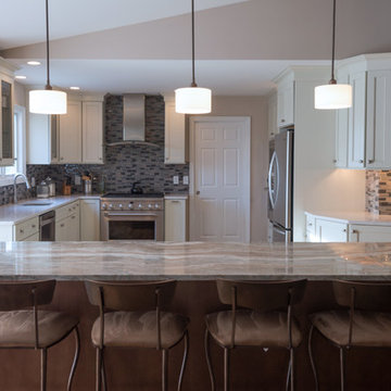 silestone-bianco river kitchen