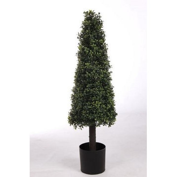 39" Artificial Deluxe Boxwood Cone Topiary