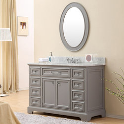 48 inch Traditional Bathroom Vanity Gray Finish - Bathroom Vanities And Sink Consoles
