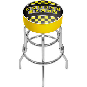 Waffle House Checkered Padded Swivel Bar Stool Contemporary Bar Stools And Counter Stools By Ami Ventures Inc Houzz