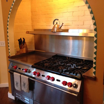 30 years old WOLF gas range restoration and repair in Beverly Hills, CA