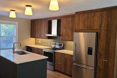 Inspiration for a modern kitchen remodel in Ottawa