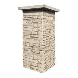 C139-ALPINE DEEP STACKED STONE COLUMN WRAP (CAPS SOLD SEPARATELY) - Wall Panels
