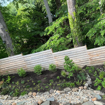 Conservation and rain gardens landscape