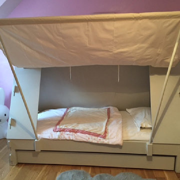 Canopy Tent Bed in Grey