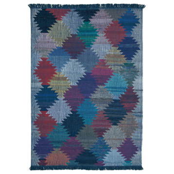 Rug N Carpet - Hand-knotted Turkish 8' 2'' x 11' 7'' Unique Wool Kilim Rug