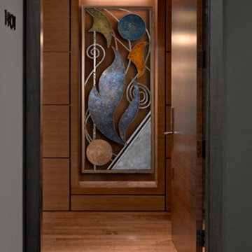 Metal & Glass Sculpture