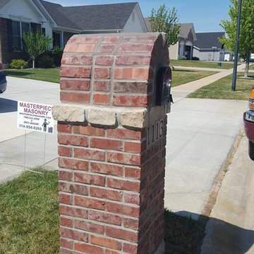 Brick and Stone Mailbox in O'fallon, Mo