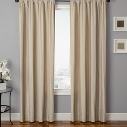 Blindsgalore Signature Drapery Panel: Azure Stripe - Curtains