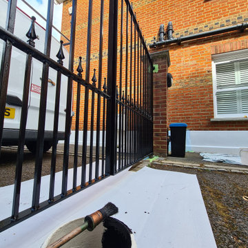 Metal railing restoration in Wimbledon SW20