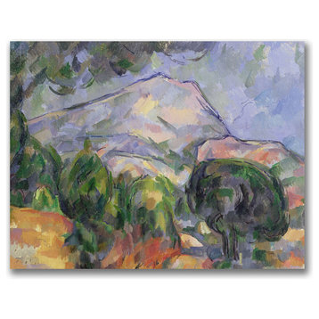 'Montagne Sainte-Victoire' Canvas Art by Paul Cezanne