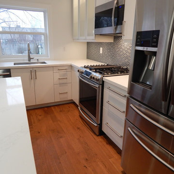 Open-Concept IKEA Kitchen and TV Built-In - Veddinge