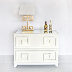 White Laquer Oriental 2-Drawer Chest - Products