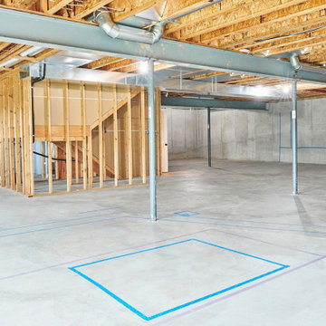 Basement Remodel with Golf Simulator