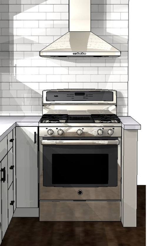 Can An Oven Go Next To A Long Knee Wall - Wall Oven Too Small For Opening