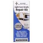 CeramiCure® HIMG® Surface Repair - Black LCA™ Surface Repair Kit - LCA™ Black is a light cure acrylic that cures black in minutes. (3-10 minutes depending on size of defect) An effective repair material for nicks, chips, scratches in granite, marble, tile porcelain, corian, travertine and natural stone surfaces.